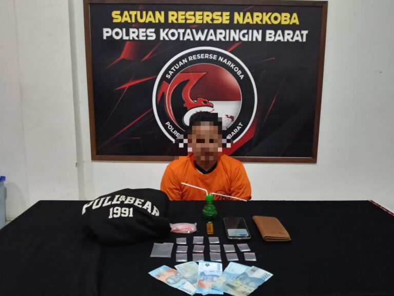 Polres Kobar Amankan AY Pria Pemilik Sabu