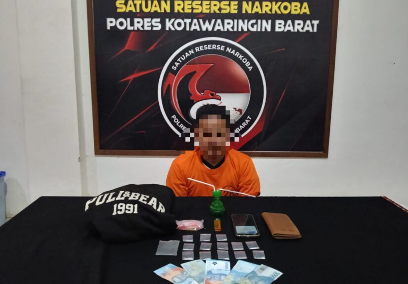 Polres Kobar Amankan AY Pria Pemilik Sabu