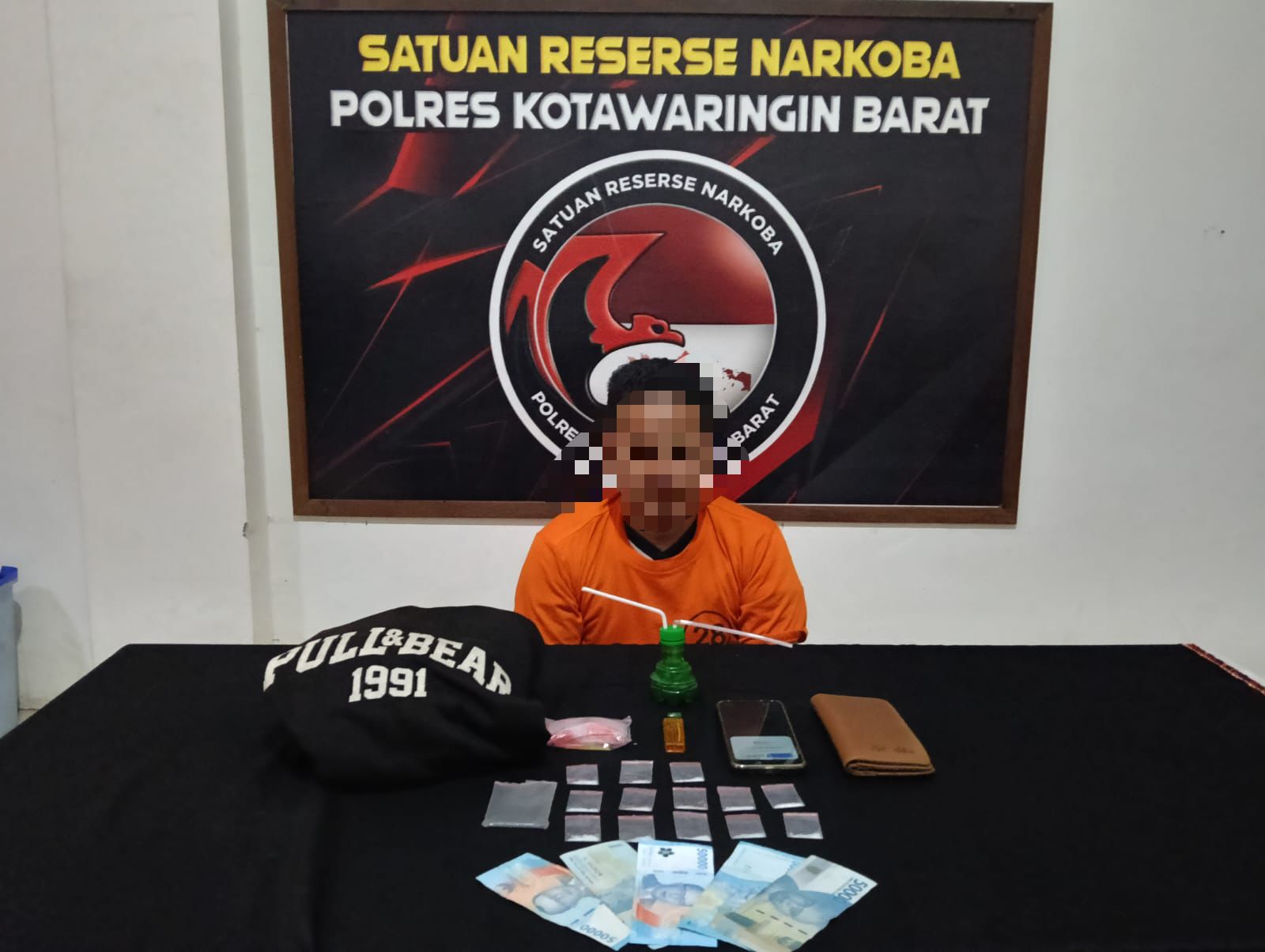 Polres Kobar Amankan AY Pria Pemilik Sabu